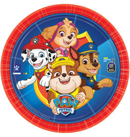 Amscan Paw Patrol borden 23 cm 8 stuks