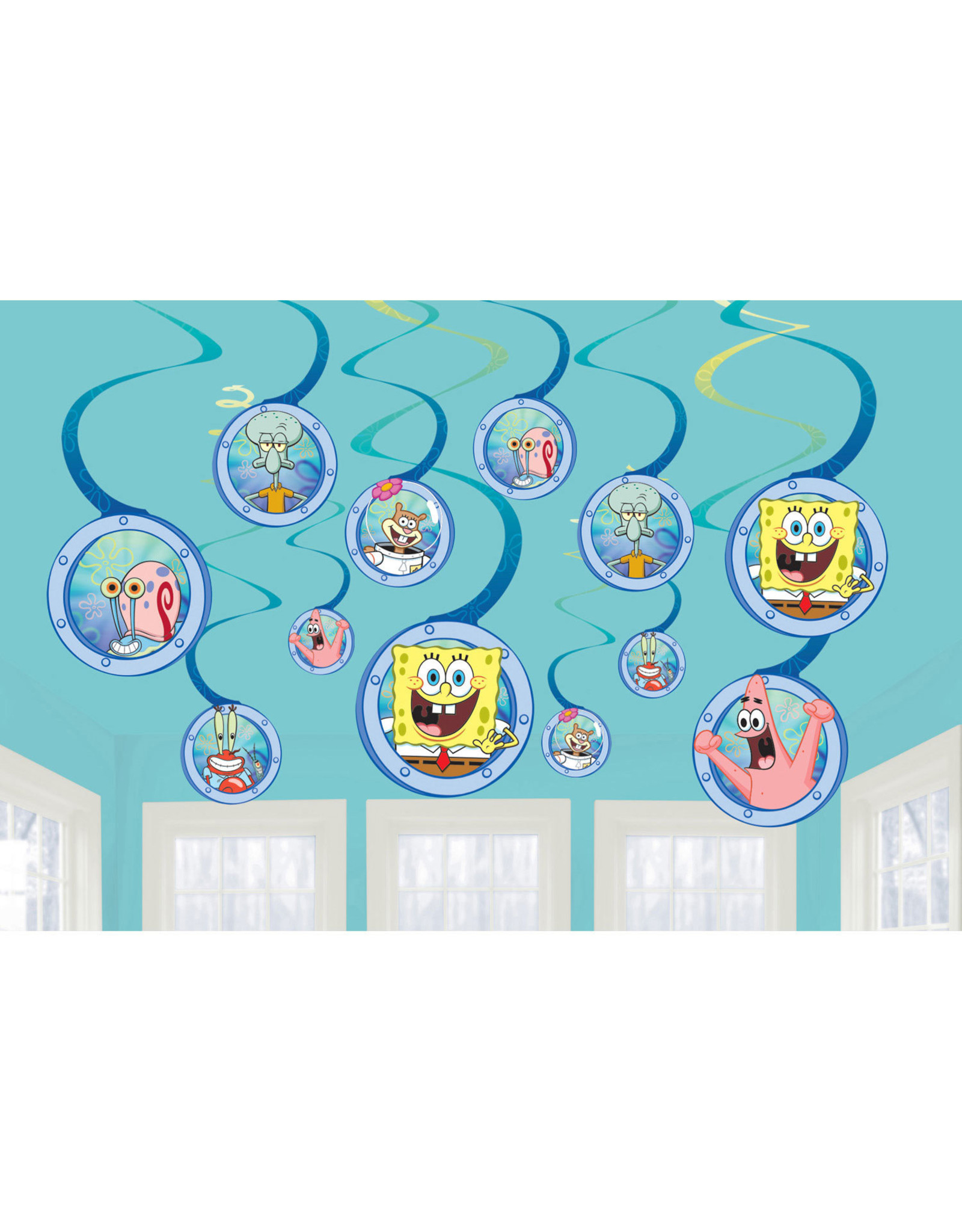 Amscan Spongebob hangdecoratie 12-delig