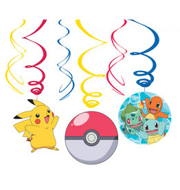 Pokemon hangdecoratie 6 stuks