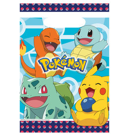 Pokemon plastic uitdeelzakjes 8 stuks