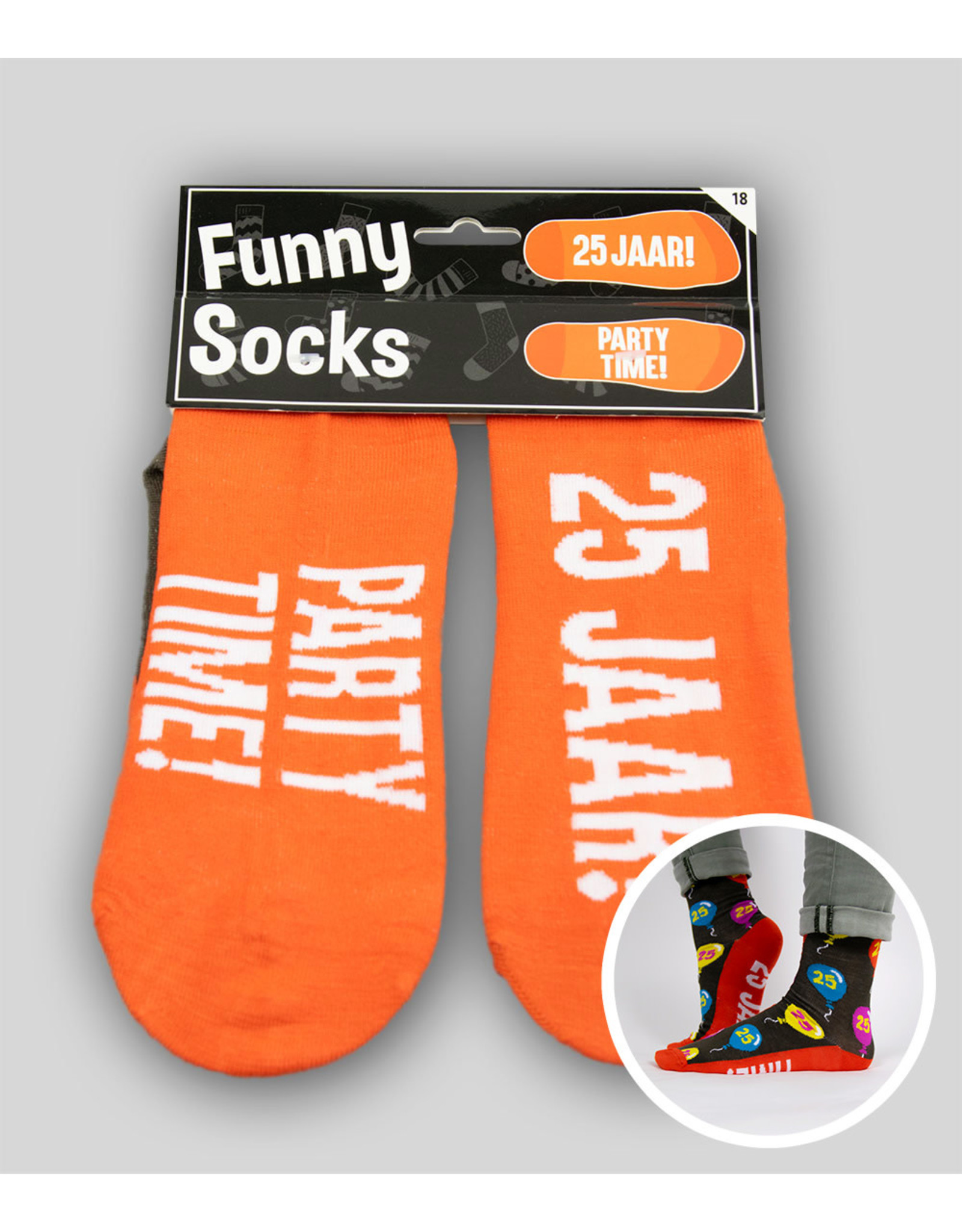 Funny socks 25 jaar