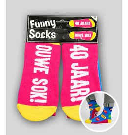 Funny socks 40 jaar