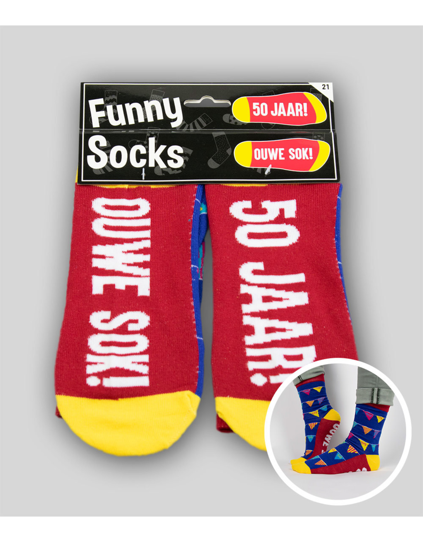 Funny socks 50 jaar