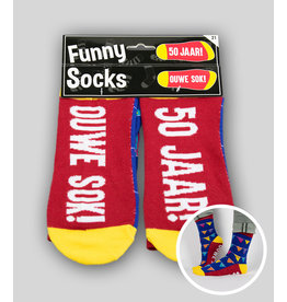 Funny socks 50 jaar