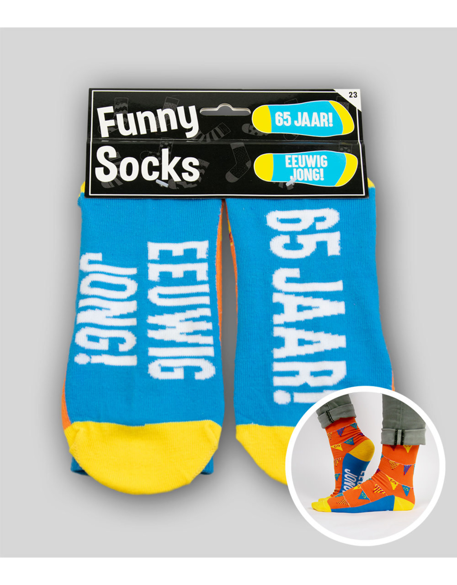 Funny socks 65 jaar