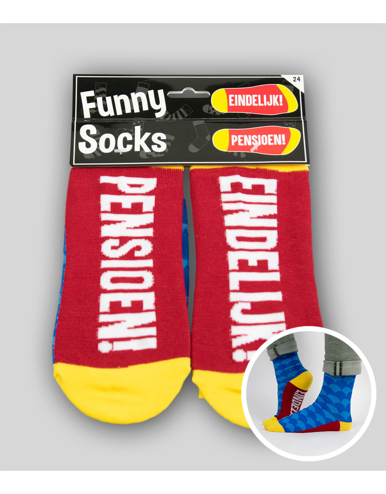 Funny socks Eindelijk pensioen