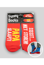 Funny socks Papa slaapt