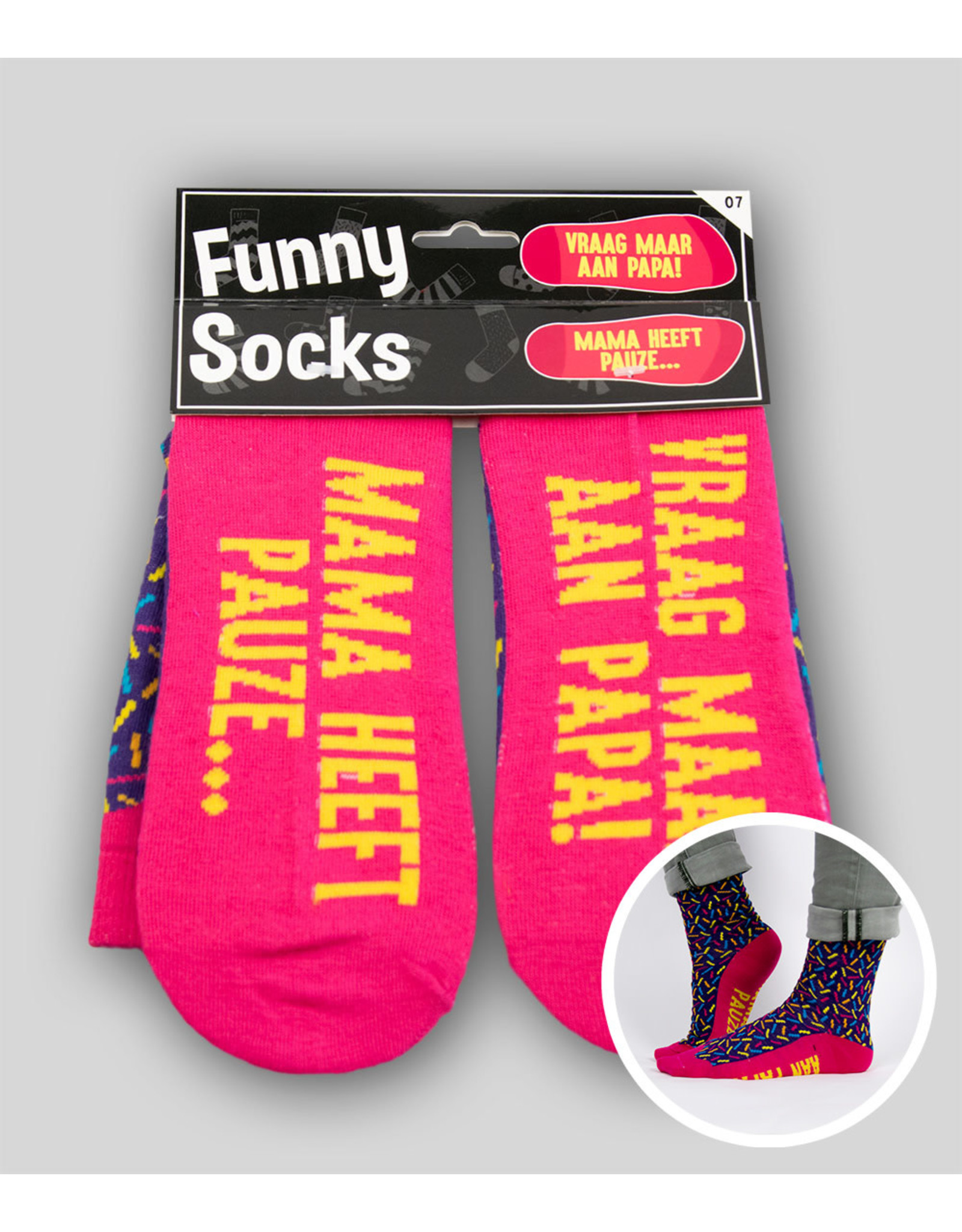 Funny socks Mama heeft pauze