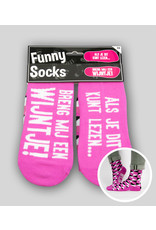 Funny socks Breng mij een wijntje