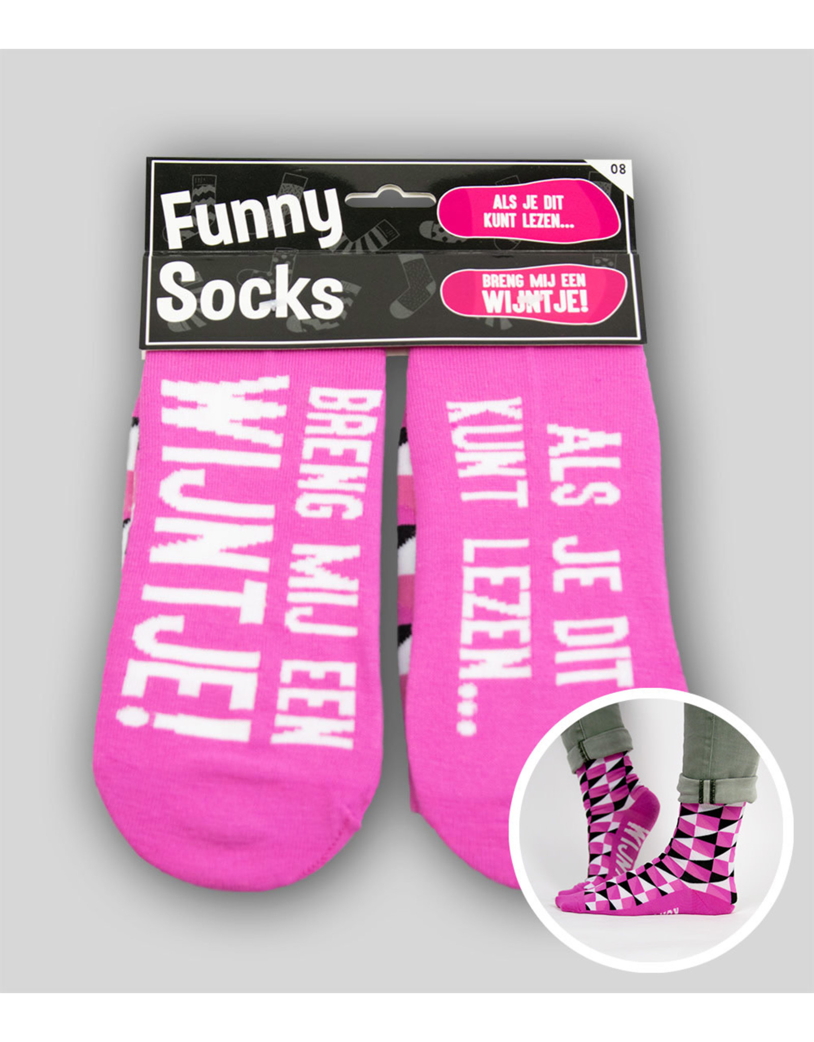 Funny socks Breng mij een wijntje