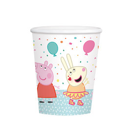 Peppa Pig bekers 250 ml 8 stuks