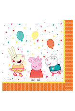 Amscan peppa pig servetten 33 x 33 cm 16 stuks