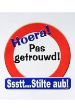 Huldeschild verkeersbord Pas getrouwd