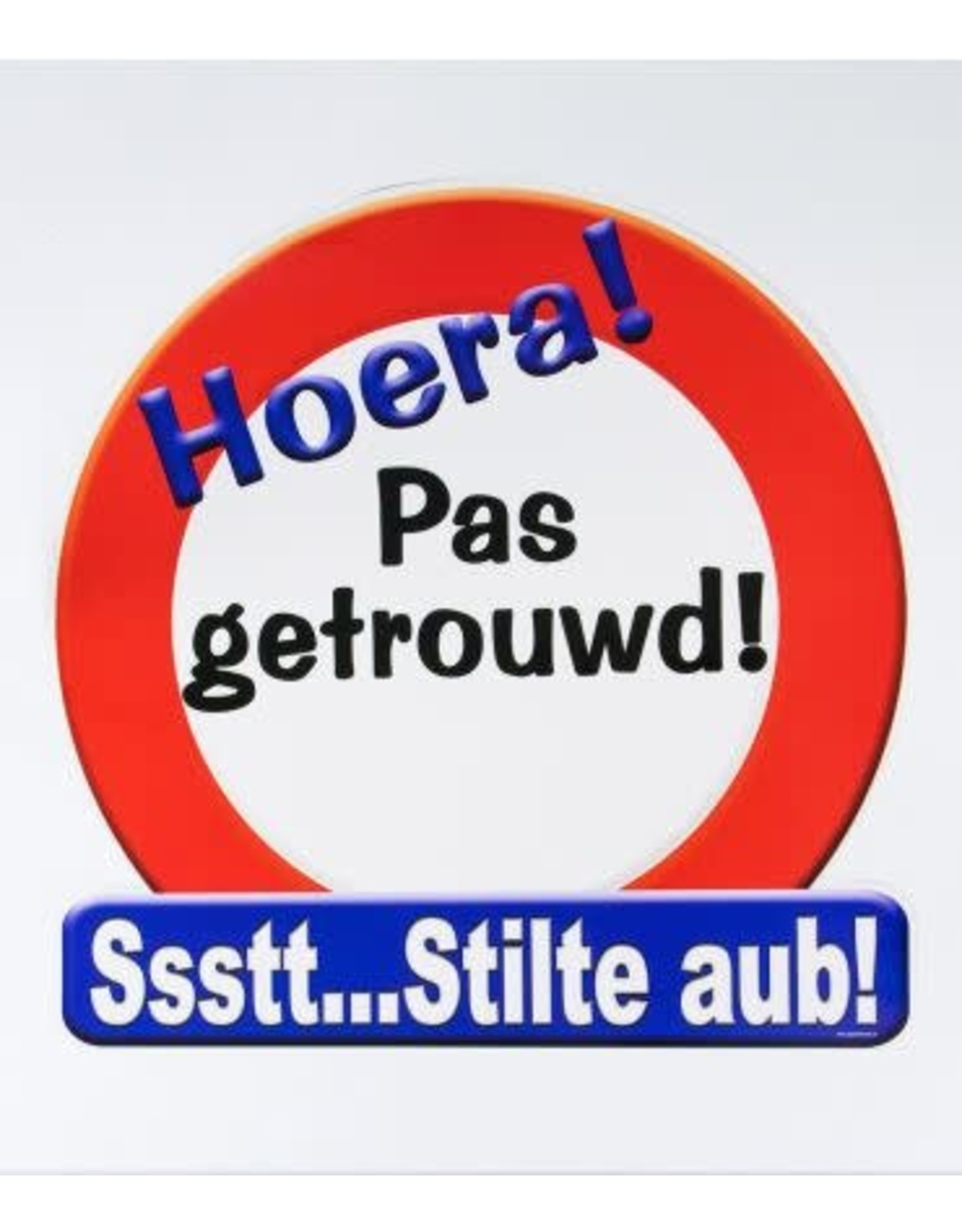 Huldeschild verkeersbord Pas getrouwd