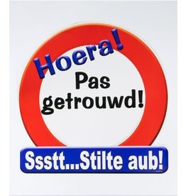 Huldeschild verkeersbord Pas getrouwd