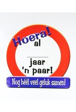 Huldeschild verkeersbord Al ... jaar ‘n paar