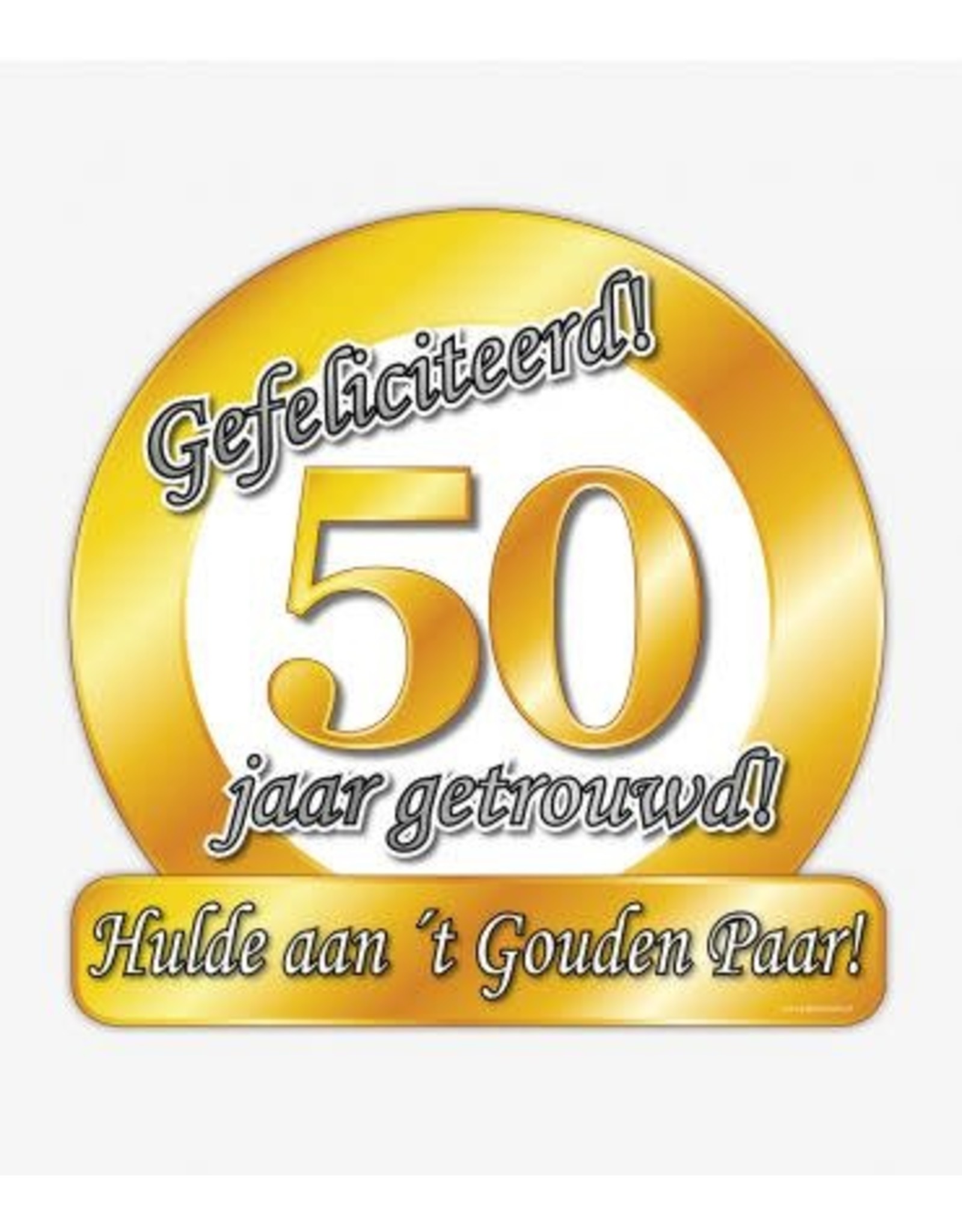 Huldeschild special 50 jaar getrouwd