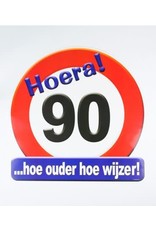 Huldeschild verkeersbord 90 jaar