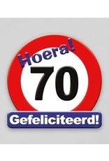 Huldeschild verkeersbord 70 jaar