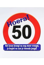 Huldeschild verkeersbord 50 jaar