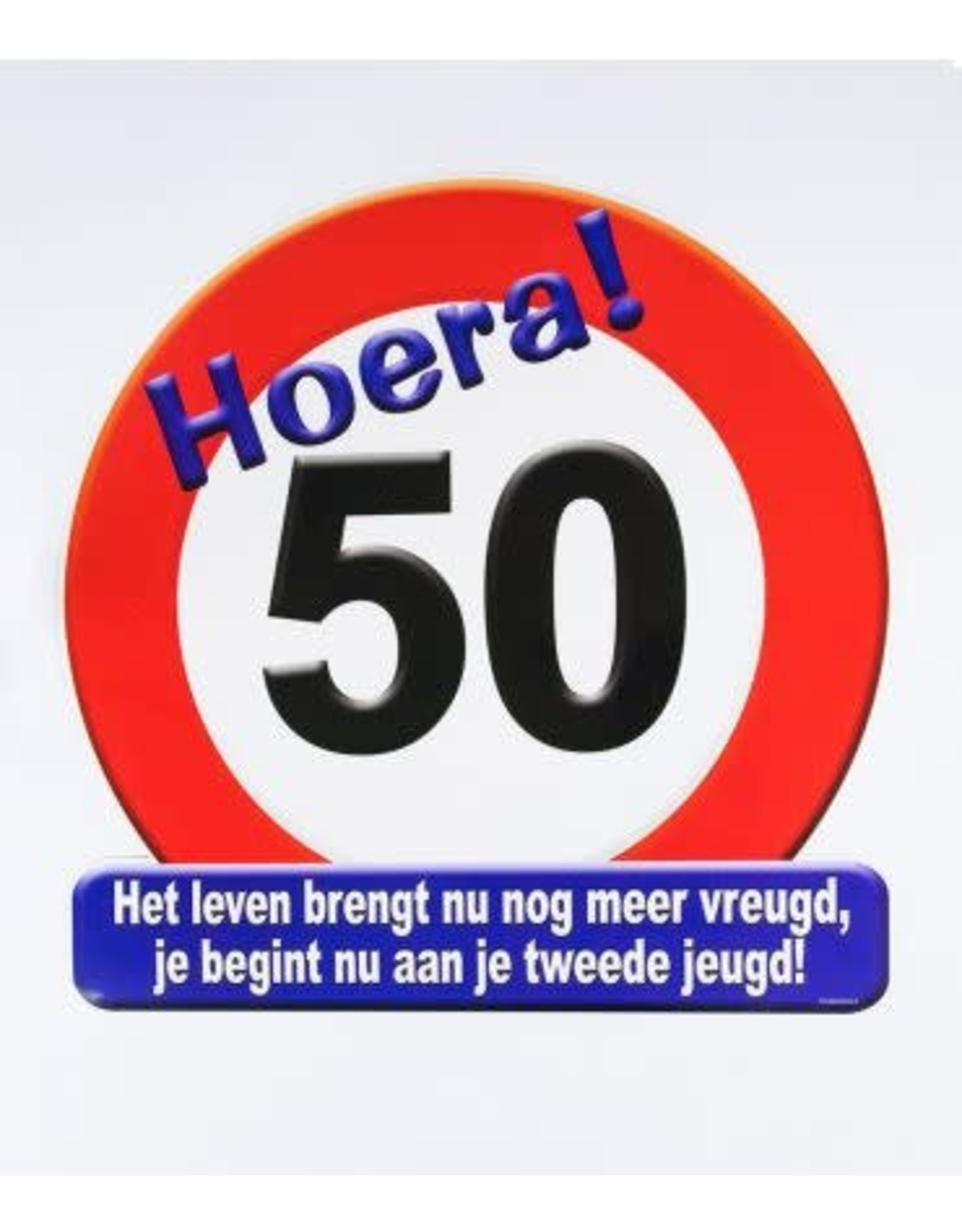 Huldeschild verkeersbord 50 jaar