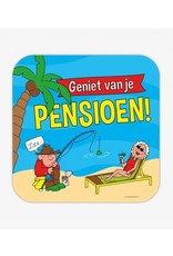 Huldeschild cartoon Pensioen