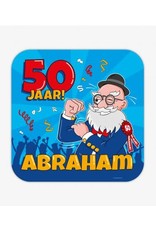 Huldeschild cartoon Abraham 50 jaar Huldeschild cartoon Abraham 50 jaar