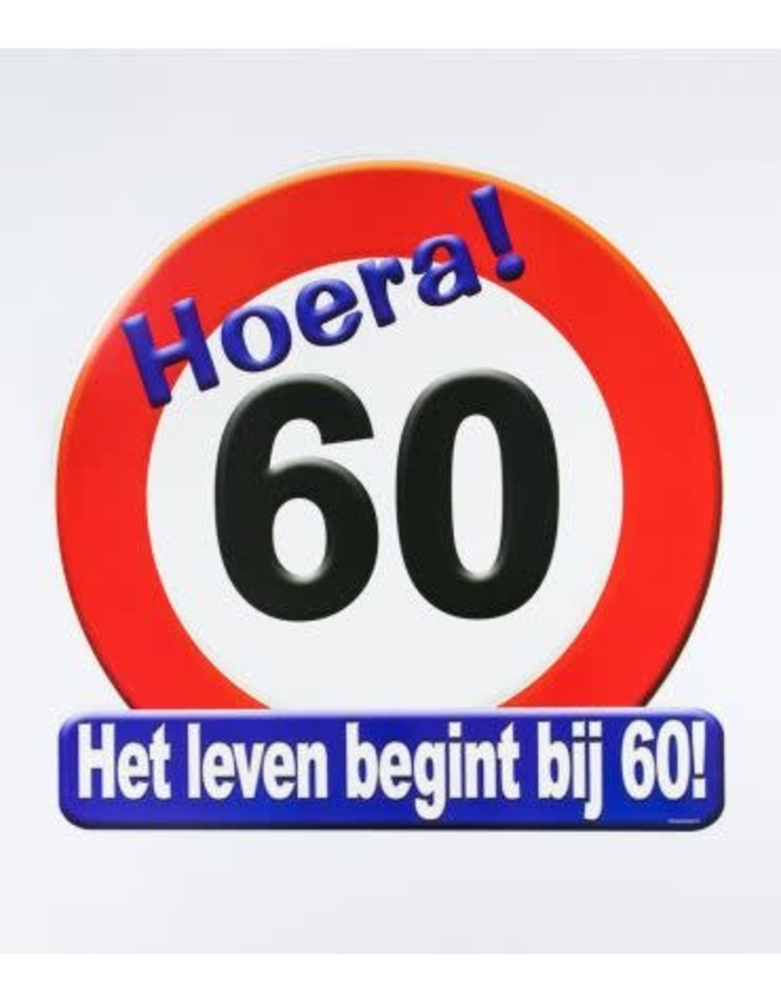 Huldeschild verkeersbord 60 jaar