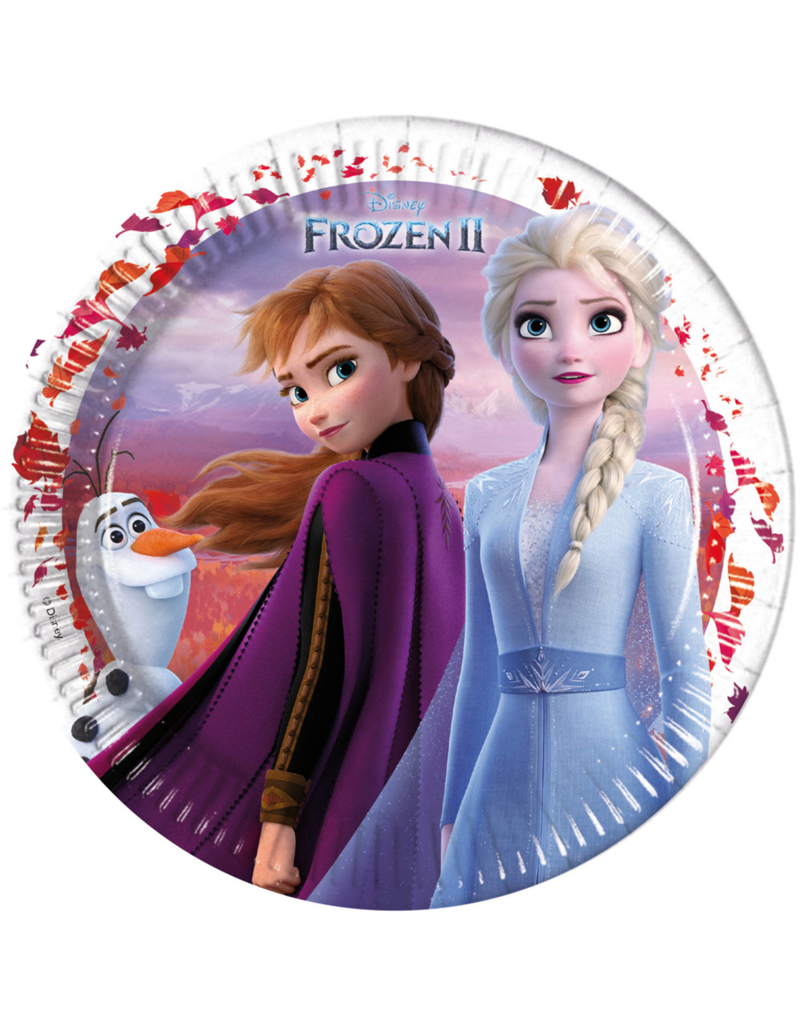 Disney Frozen 2 kartonnen borden 23 cm 8 stuks