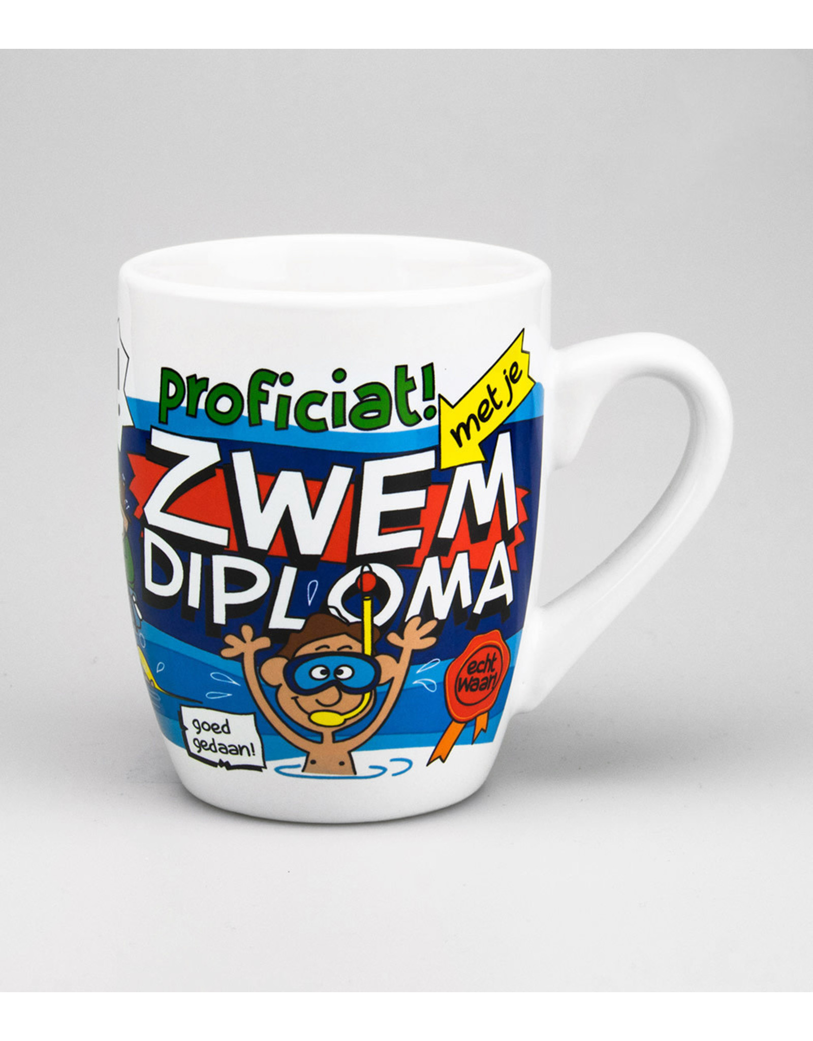 Cartoonmok Zwemdiploma