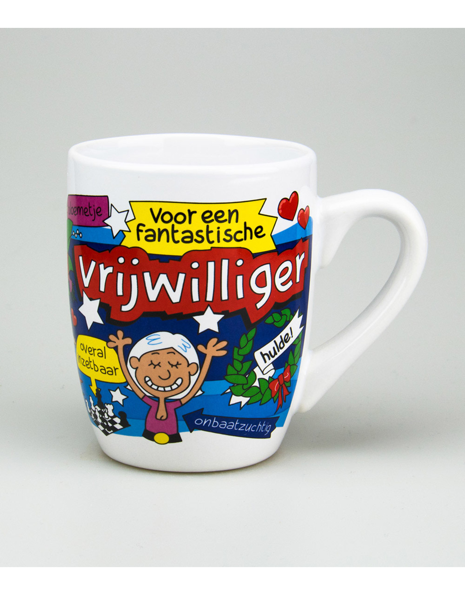 Cartoonmok Vrijwilliger