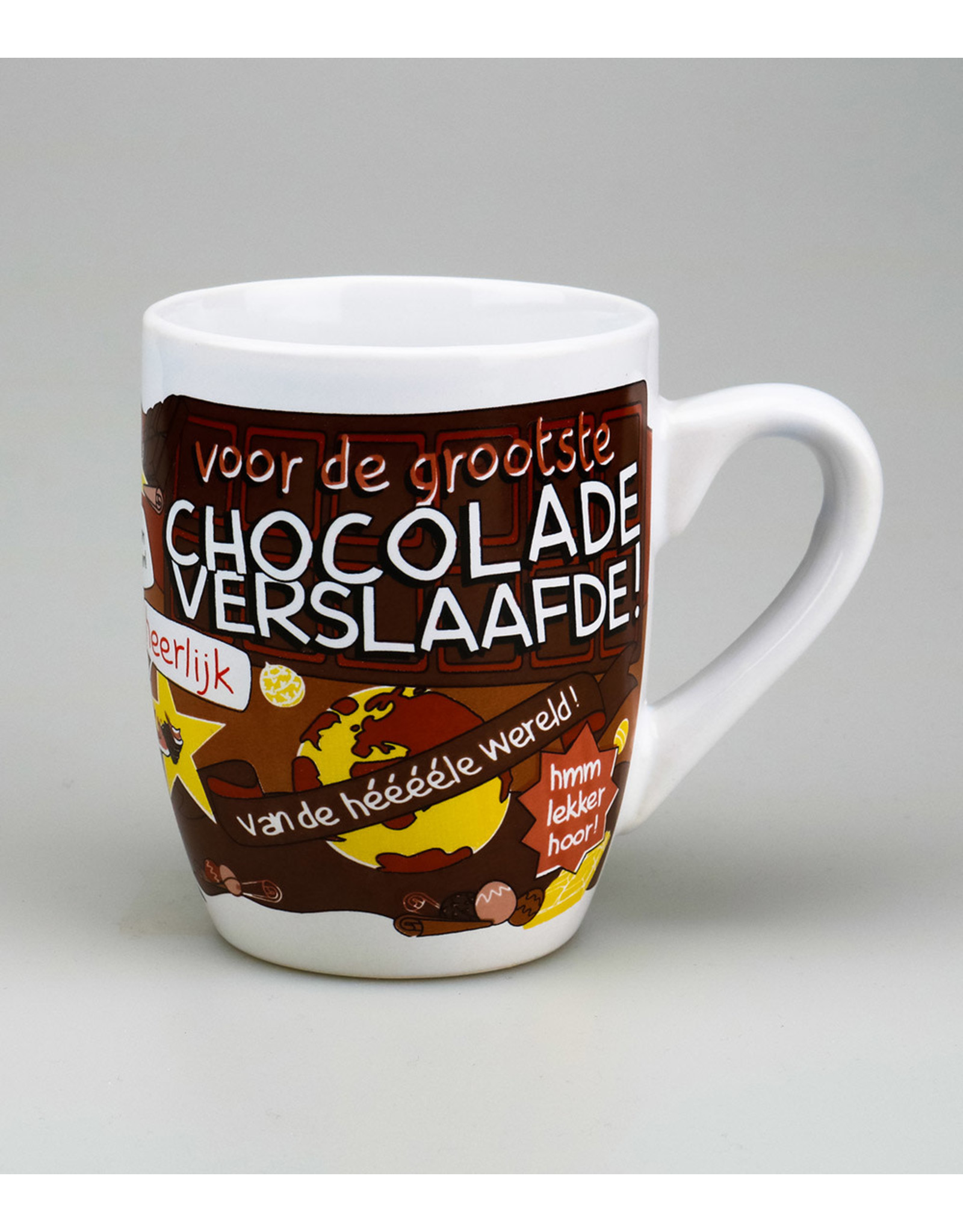 Cartoonmok Chocolade verslaafde!