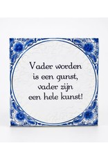 Delftse tegel Vader worden