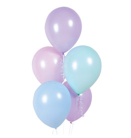Latex ballonnen  pastel kleuren 10 stuks