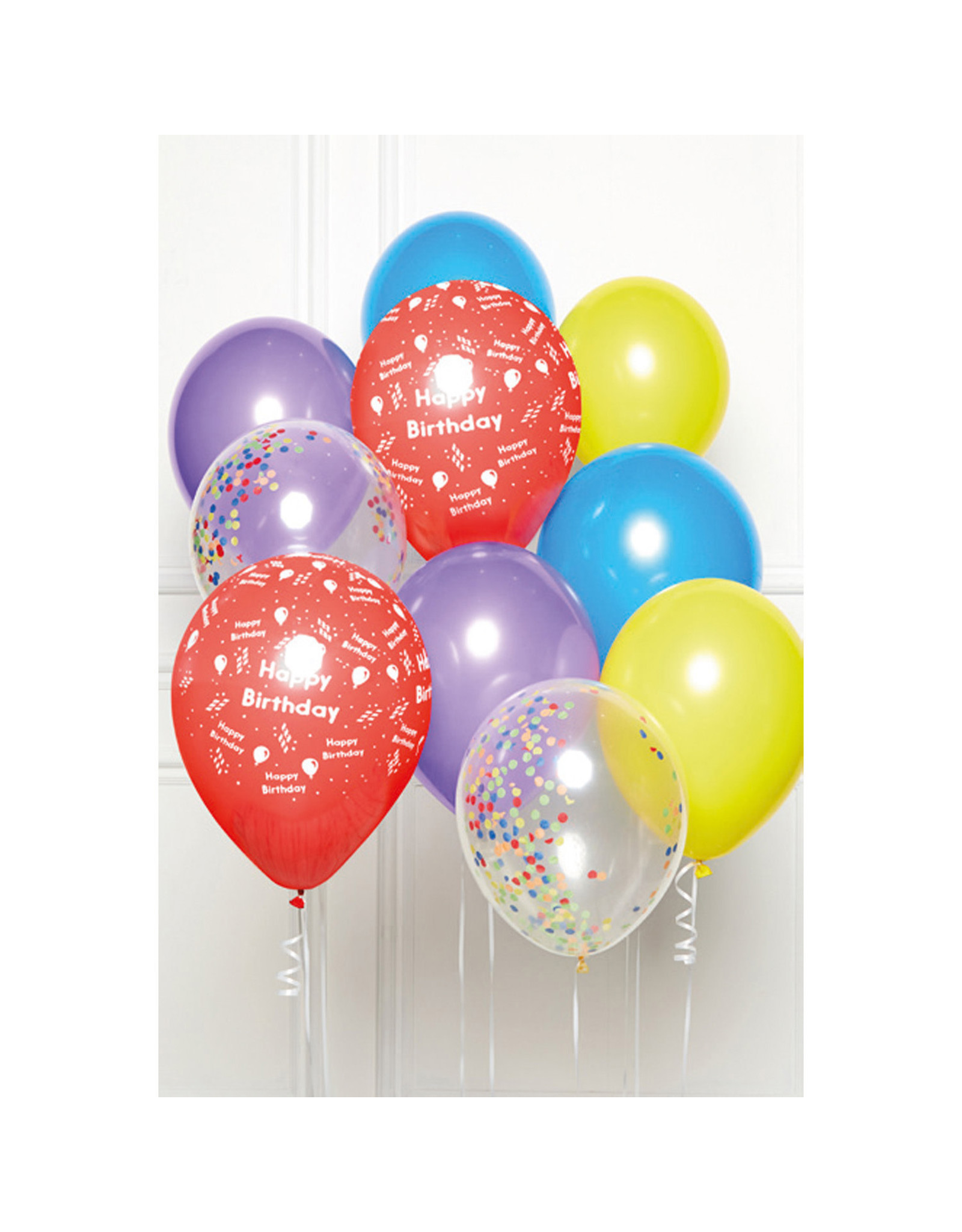 Ballonnenset happy birthday multicolour 10 stuks