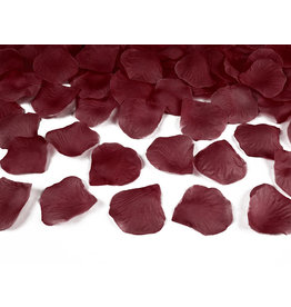 Rozenblaadjes bordeaux rood  (+/- 144 stuks)