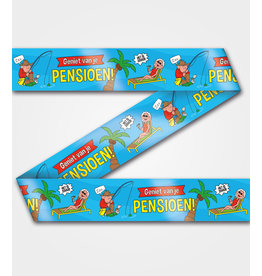 Party tape pensioen cartoon 12 meter