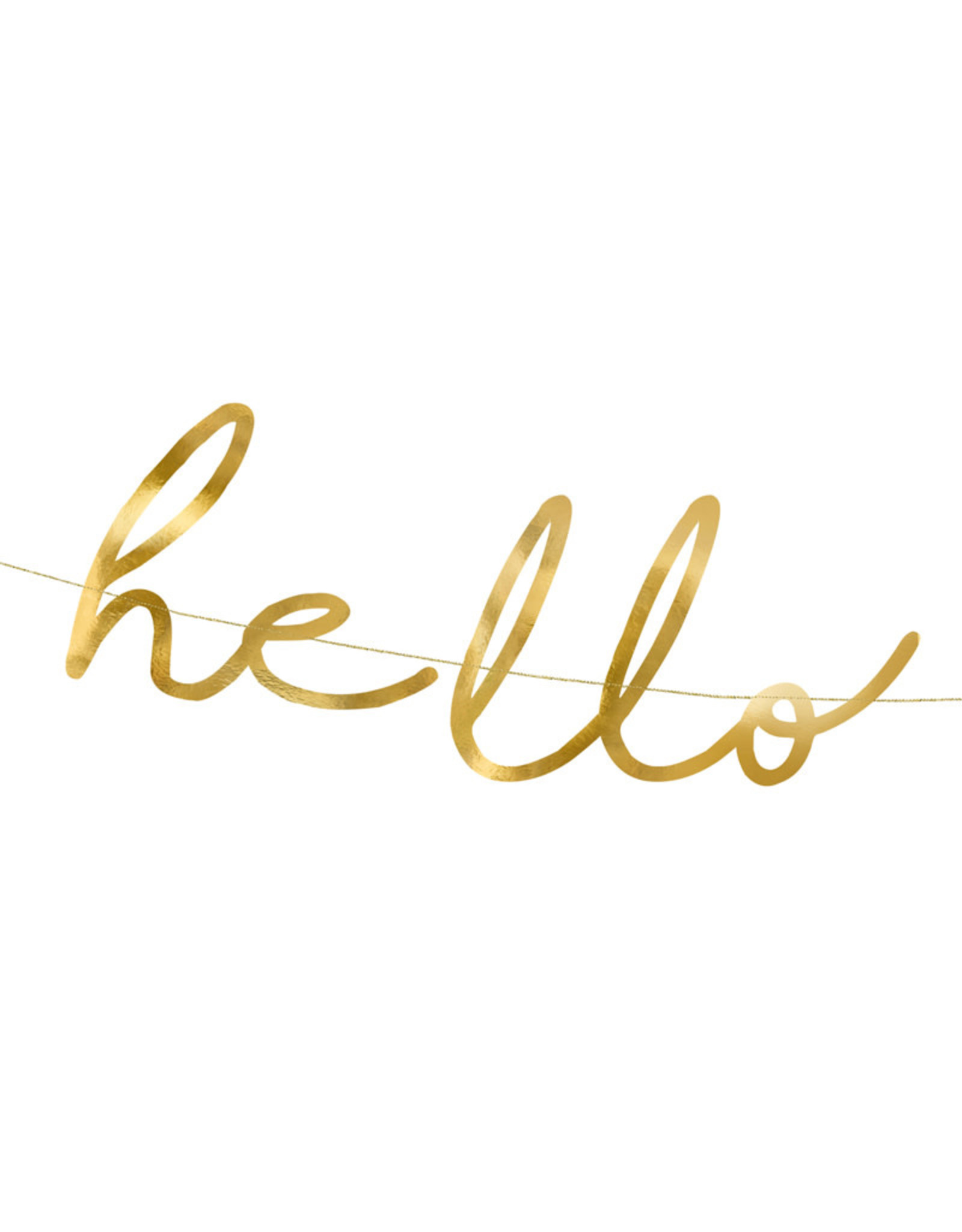 Letterslinger hello baby goud 2 meter