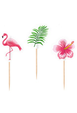 Flamingo party prikkers 20 stuks