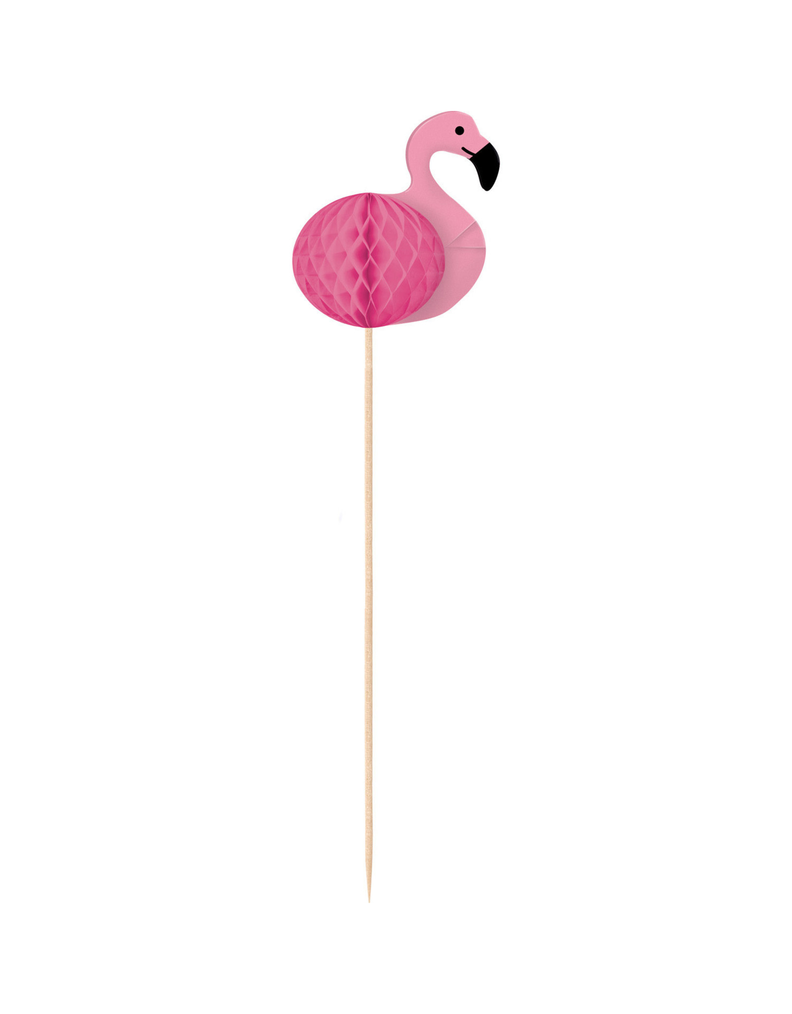 Amscan flamingo prikkers lang 10 stuks