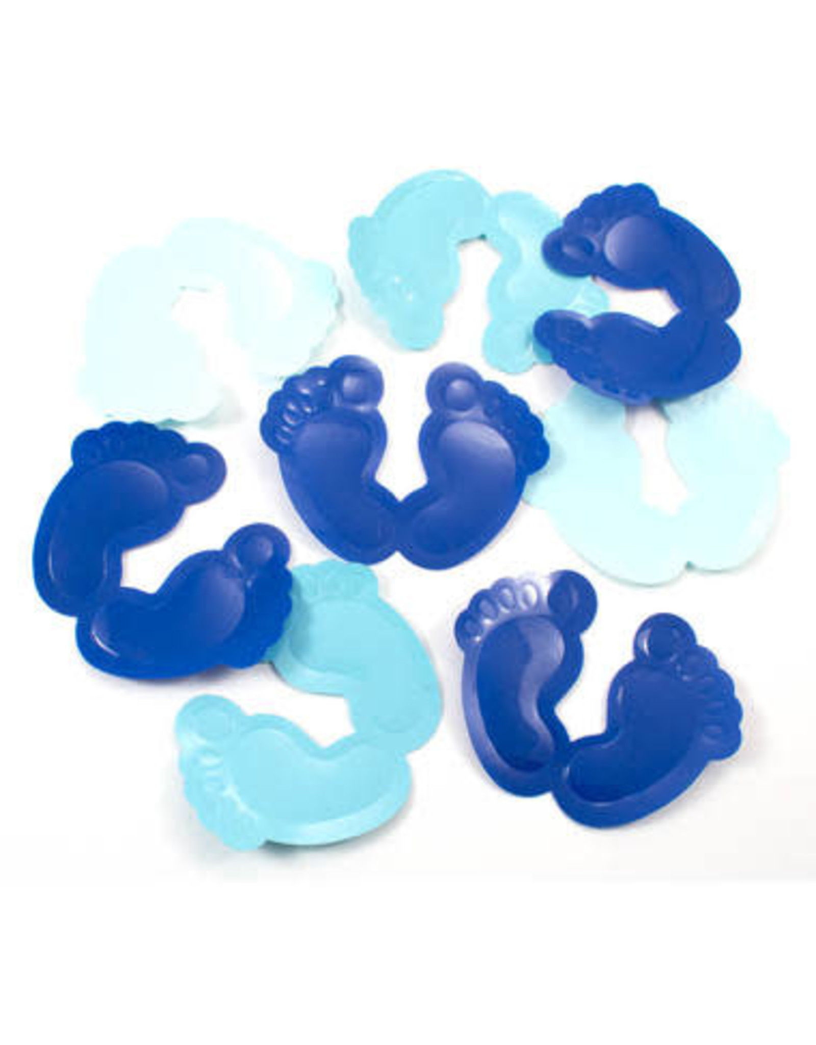 Tafeldecoratie XL baby voetjes blauw