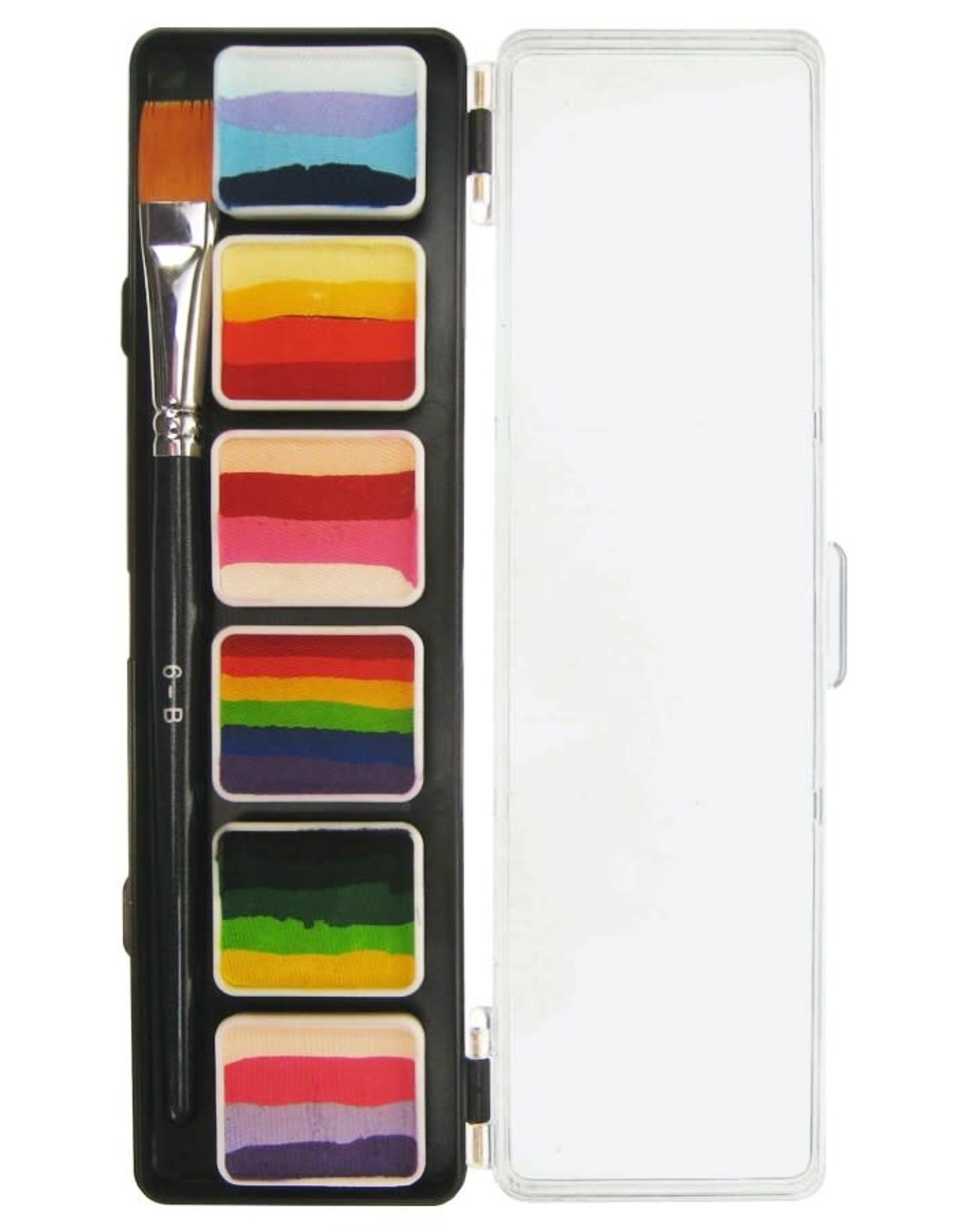 PXP splitcake set met penseel 6-delig (A) (43698)