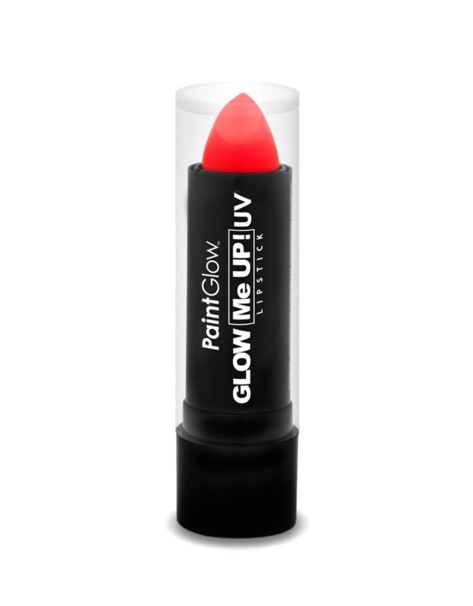 Neon lipstick UV reactive red