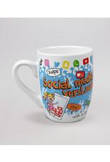 Cartoonmok Social Media verslaafde
