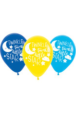 Amscan twinkle little star latex ballonnen 6 stuks