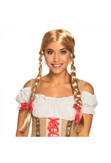 Boland pruik Heidi blond (Oktoberfest)