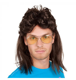 Boland pruik larry bruin 1 stuk