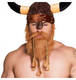 Boland baard + snor viking