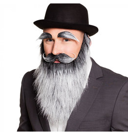 Boland oude man incl baard, snor en wenkbrauwen