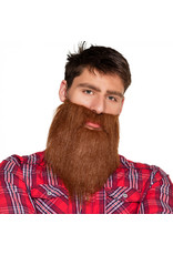 Boland baard hipster bruin (incl snor)